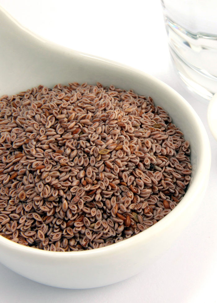 Schale mit Flohsamen