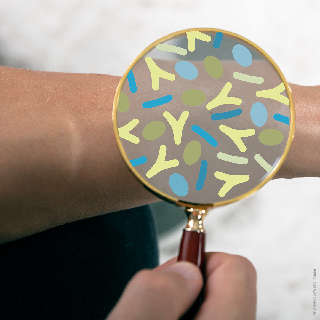 Hautmikrobiom unter der Lupe